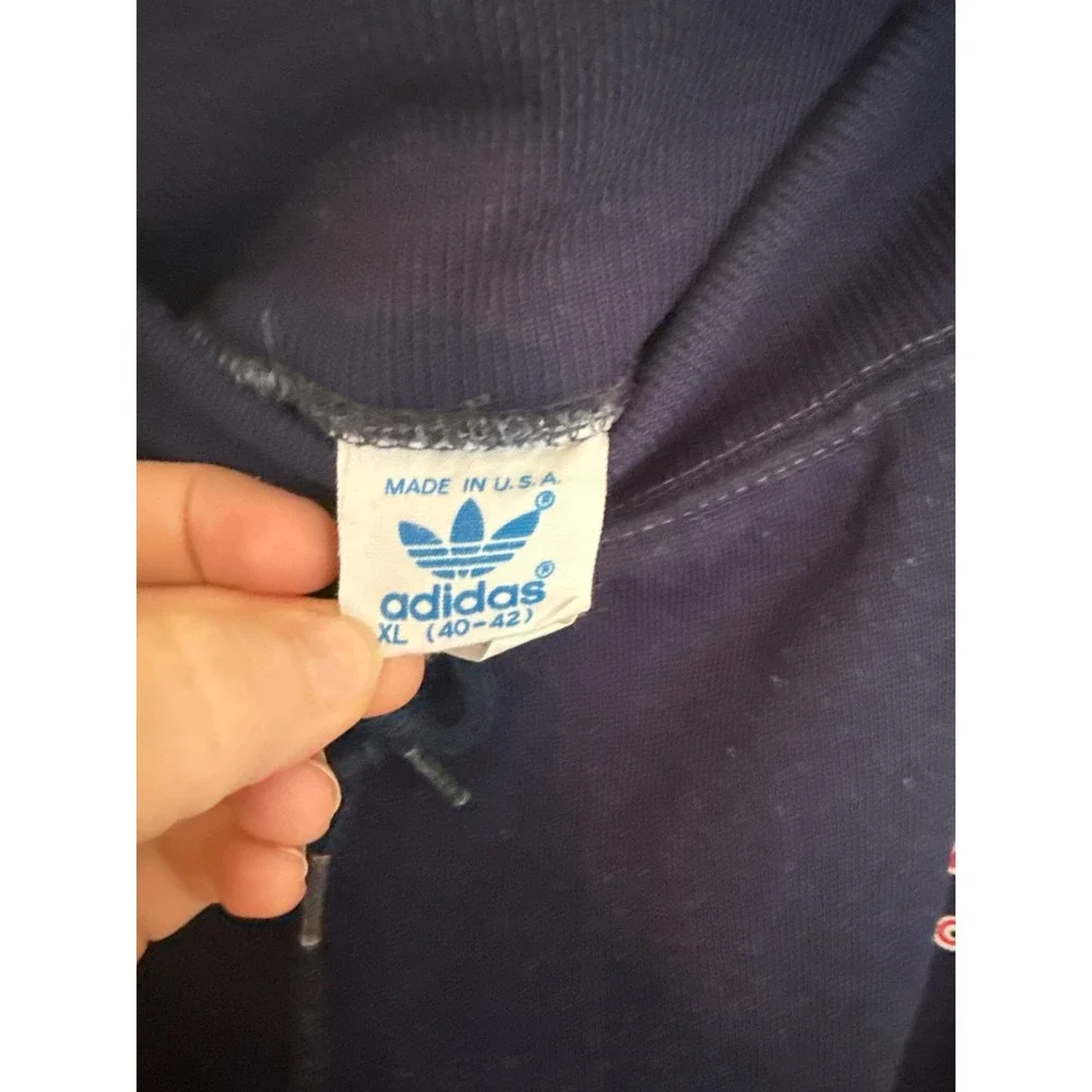 Vintage Adidas USA Sweatpants Navy Blue XL Made in USA Joggers Drawstring XL